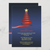 クリスマスツリーパーティの招待状 招待状 (正面/裏面)