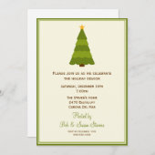 クリスマスツリーパーティの招待状 招待状 (正面/裏面)