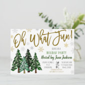 クリスマスツリーパーティーの招待状 招待状 (スタンド正面)