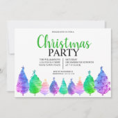 クリスマスツリーパーティーの招待状 招待状 (正面)