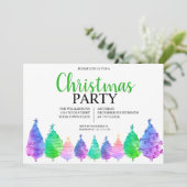 クリスマスツリーパーティーの招待状 招待状 (スタンド正面)