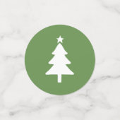 クリスマスツリーパーティーテーブル紙吹雪 | 赤緑 コンフェッティ (スモール正面)