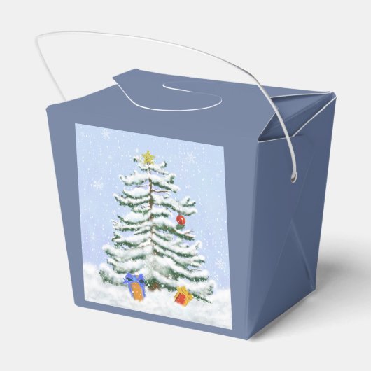 クリスマスツリーパーティー特典ボックス フェイバーボックス (裏面サイド)