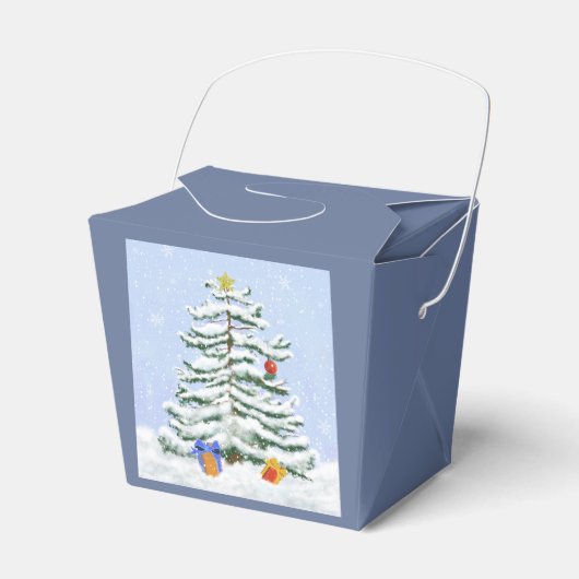 クリスマスツリーパーティー特典ボックス フェイバーボックス (正面サイド)