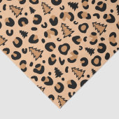 クリスマスツリーヒョウ印刷パターン 薄葉紙 (詳細)