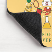 クリスマスツリービジネスネームメディカルドクターナース マウスパッド (コーナー)