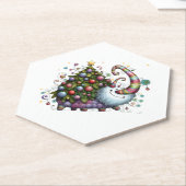 クリスマスツリービースト紙コースター ペーパーコースター (アングル)