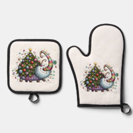 クリスマスツリービースト 鍋つかみ&鍋敷きセット