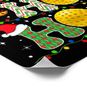 クリスマスツリーピックルボールホホホホホホホーサンタライツXm ポスター (角)