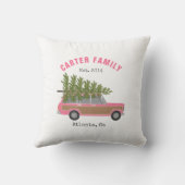 クリスマスツリーピンクファミリーワゴンカー クッション (裏面)