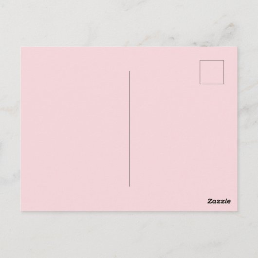 クリスマスツリーピンクホリデームービングアナウンス ポストカード (裏面)