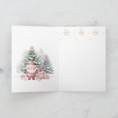 クリスマスツリーファウンベビーの初めてのクリスマス カード (内部)