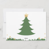 クリスマスツリーファミリークリスマスカード シーズンカード (裏面)