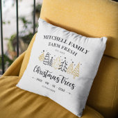 クリスマスツリーファミリーファーム素朴ホリデーデコール クッション