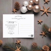 クリスマスツリーファミリーフォトコラージュ シーズンポストカード