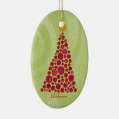 クリスマスツリーファミリー名オーナメント記念 セラミックオーナメント (右)