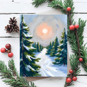 クリスマスツリーファームウォーターの色 シーズンカード