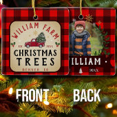 クリスマスツリーファームパインツリーズファームハウススタイル セラミックオーナメント