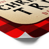 クリスマスツリーファームパインツリーズファームハウススタイル ポスター (角)