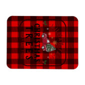 クリスマスツリーファームパインツリーズファームハウススタイル マグネット (横)