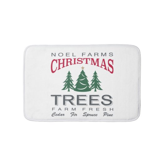 クリスマスツリーファーム バスマット (正面)