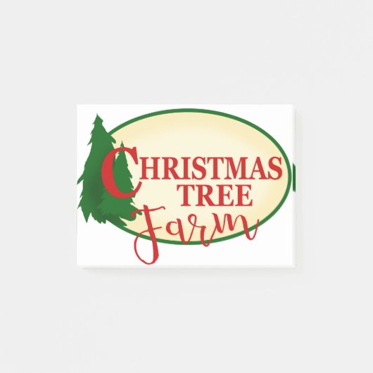 クリスマスツリーファーム ポストイット (正面)