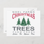 クリスマスツリーファーム ポストカード (正面/裏面)