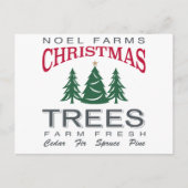 クリスマスツリーファーム ポストカード (正面)