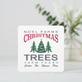 クリスマスツリーファーム 招待状 (スタンド正面)