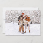 クリスマスツリーフェイクグリッター2写真クリスマス シーズンカード (裏面)