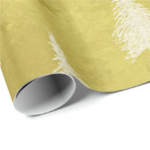 クリスマスツリーフェイクゴールドフォイルホリデーパインツリー ラッピングペーパー (ロールコーナー)