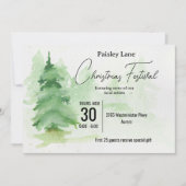 クリスマスツリーフェスティバルのイベント招待状 招待状 (正面)