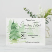 クリスマスツリーフェスティバルのイベント招待状 招待状 (スタンド正面)