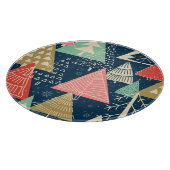 クリスマスツリーフェスティバルシームレスイラストレーション。 カッティングボード (角)