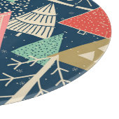 クリスマスツリーフェスティバルシームレスイラストレーション。 カッティングボード (角)