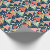 クリスマスツリーフェスティバルシームレスイラストレーション。 ラッピングペーパー (角)