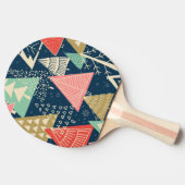 クリスマスツリーフェスティバルシームレスイラストレーション。 卓球ラケット (横)