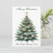 クリスマスツリーフォトオーナメント シーズンカード (スタンド正面)