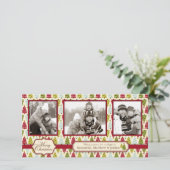 クリスマスツリーフォトカードトリオ シーズンカード (スタンド正面)