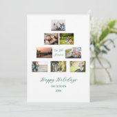 クリスマスツリーフォトカードホリデーカード シーズンカード (スタンド正面)