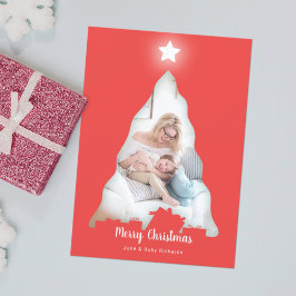 クリスマスツリーフォトカード カード