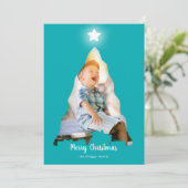 クリスマスツリーフォトカード カード (スタンド正面)