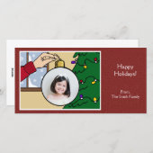 クリスマスツリーフォトカード シーズンカード (正面/裏面)