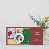 クリスマスツリーフォトカード シーズンカード (スタンド正面)