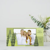 クリスマスツリーフォトカード シーズンカード (スタンド正面)