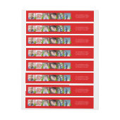 クリスマスツリーフォトコラージュ ラップアラウンドラベル (シート)