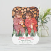 クリスマスツリーフォトホリデーカード シーズンカード (スタンド正面)