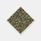 クリスマスツリーフォレストウィムジー スタンダードカクテルナプキン (角)