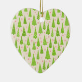 クリスマスツリーフォレストカスタマイズ可能レトロ セラミックオーナメント (右)