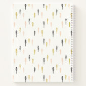 クリスマスツリーフォレストパターン ノートブック (裏面)